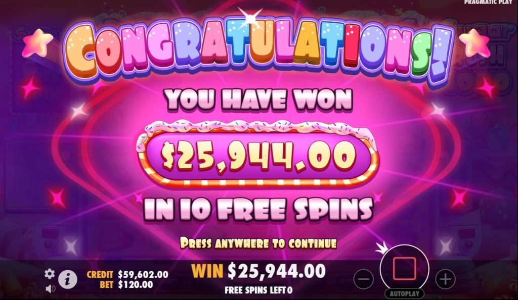 Sugar Rush 1000 Max Win